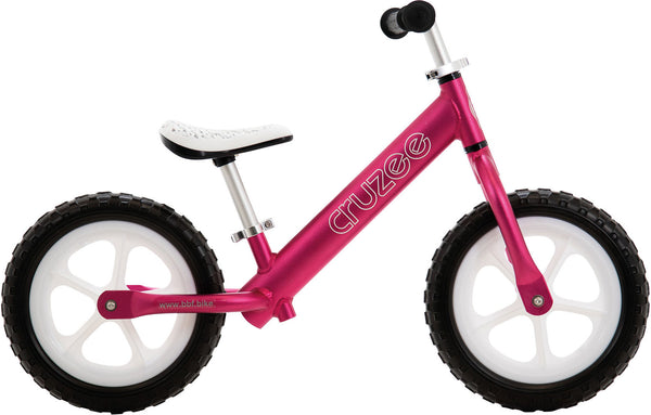 Cruzee ultralite balance bike 12″ pink