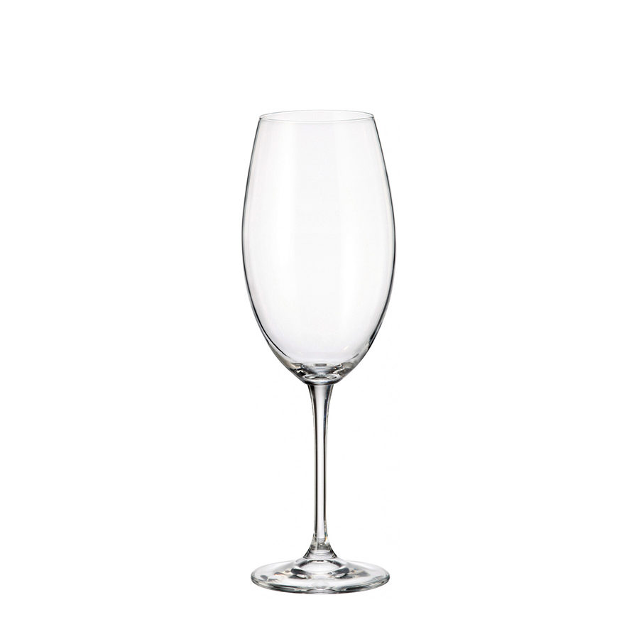 Crystal bohemia rode wijnglas fulica 630ml 6 stuks