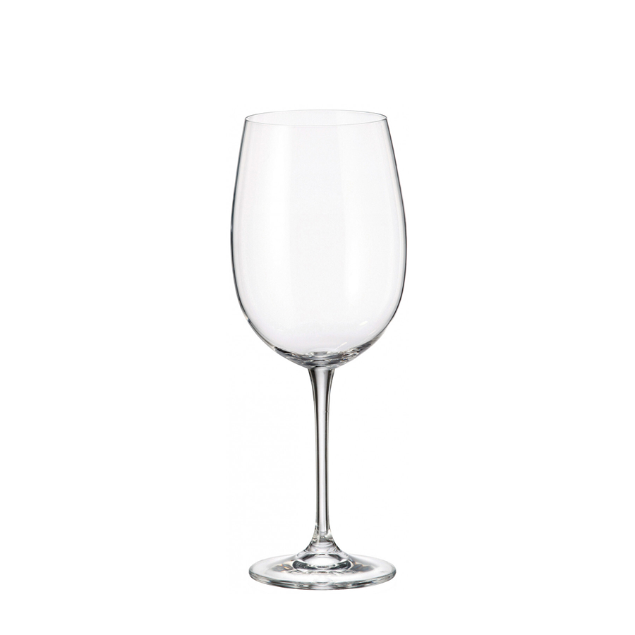 Crystal bohemia rode wijnglas fulica 640ml 6 stuks