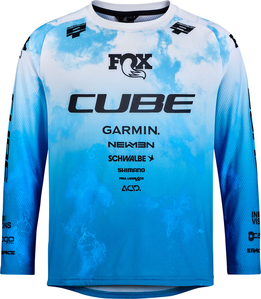 Cube rookie x actionteam - kids mtb long sleeve jersey | xxs (86 92)