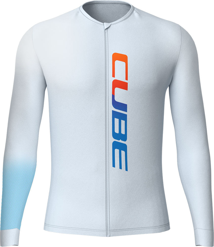 Cube road xc uv protection teamline - long sleeve jersey | m