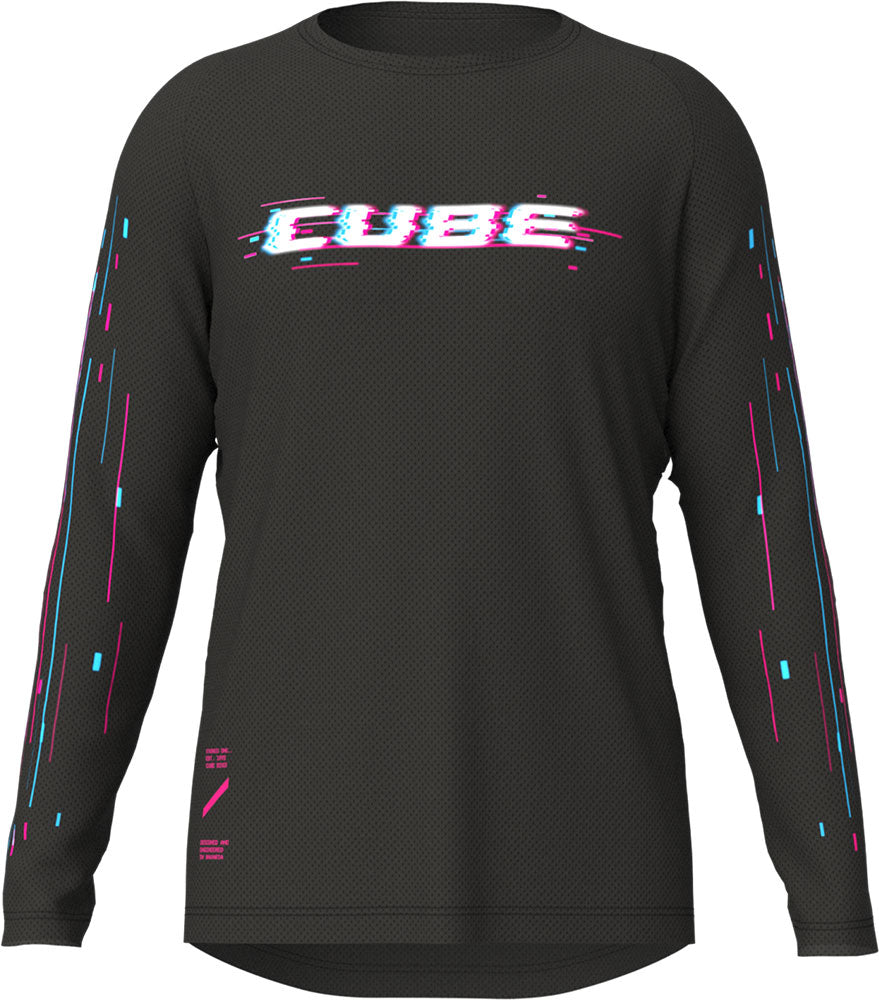 Cube glitch - mtb long sleeve jersey | xxl