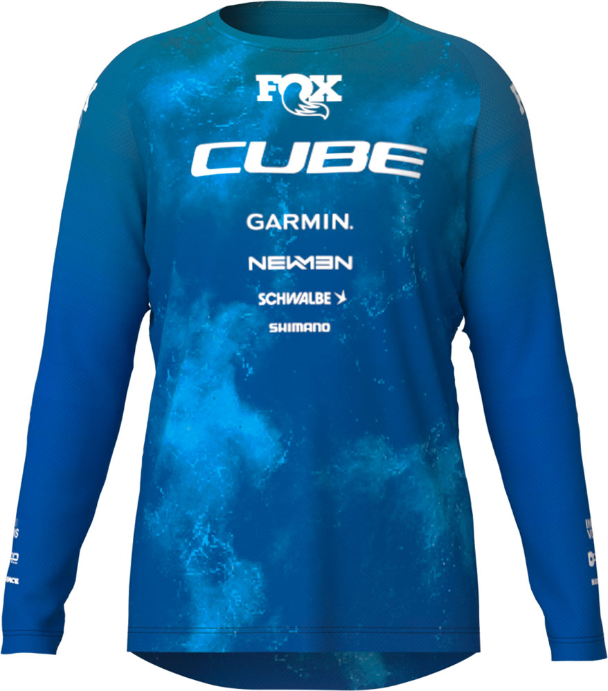 Cube rookie x actionteam - kid's mtb long sleeve jersey | xl (146 152)