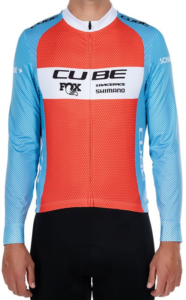 Cube road xc x factory racing - long sleeve jersey | m