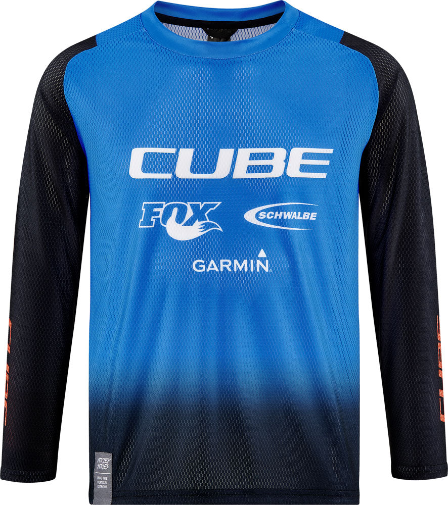 Cube vetrtex rookie x actionteam - kid's long sleeve jersey | xl (146 152)