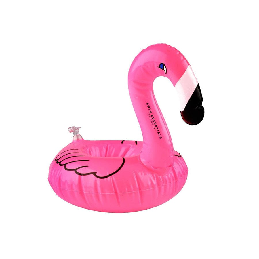 Droomlandschap | roze opblaasbare bekerhouder flamingo