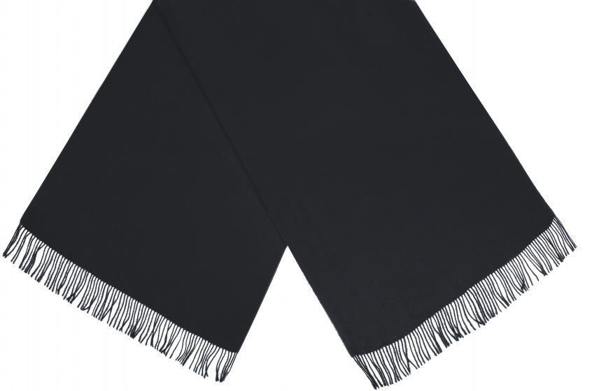 sjaal dames 180 x 70 cm viscose donkerblauw one-size