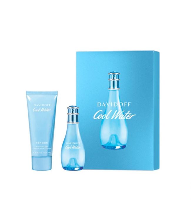 Davidoff coolwater woman geschenkset eau de toilette spray 30ml + body 75ml