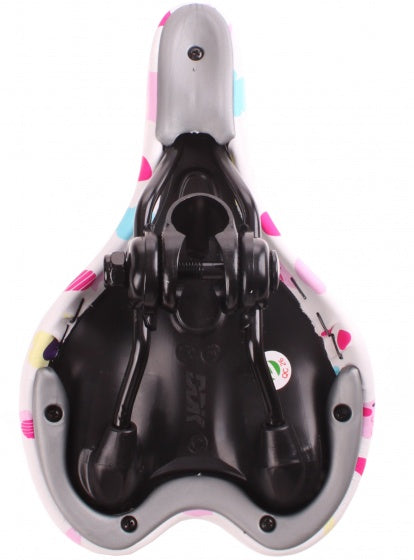 Cycletech konijntje kinderzadelfiets wit 22 x 14 cm