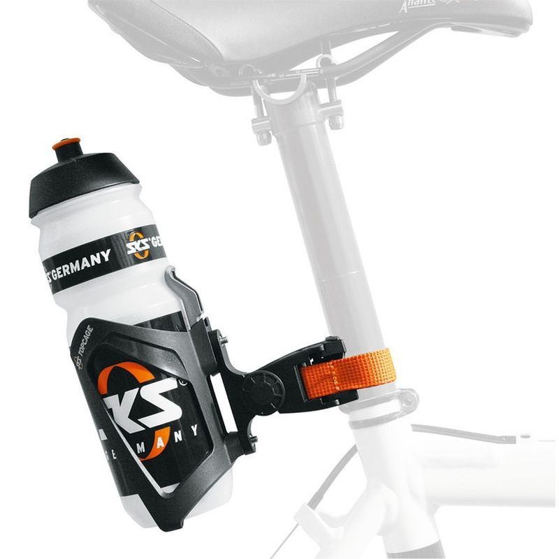 Sks bidonhouder adapter - quick release - matzwart - flexibel en verstelbaar