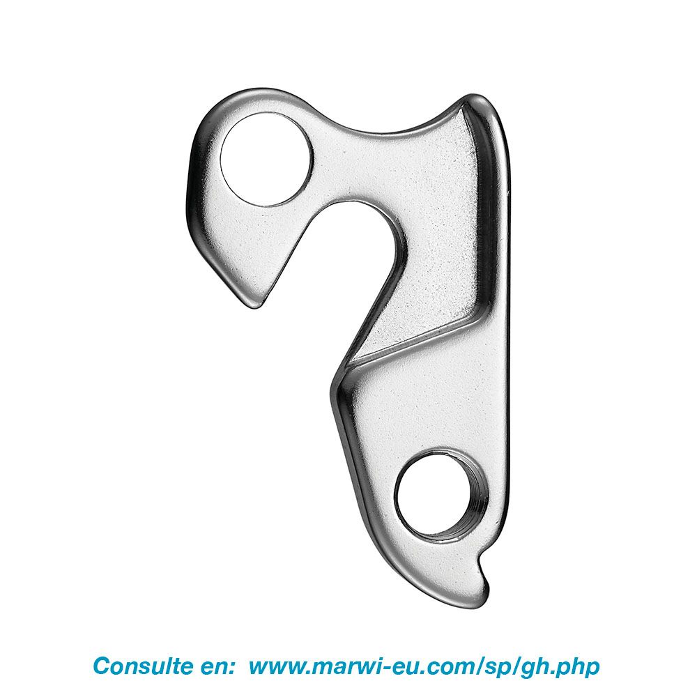 Union derailleurpad GH-022 met schroefset M8x0.75