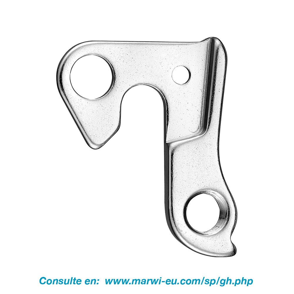 Union derailleurpad GH-128 met schroefset M8x0.75 +M4x0.7