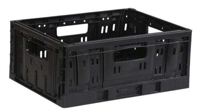 Caisse de vélo Steco en plastique | Plastique | Noir | Assemblage fixe