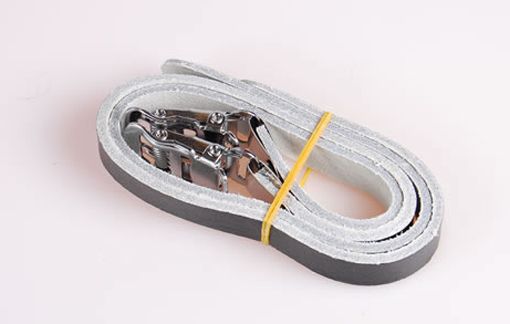 Toeclipsriemen lapize leerlook zwart