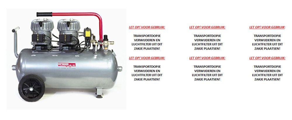 Unbranded grs whispair compressor 100 50al * op bestelling *
