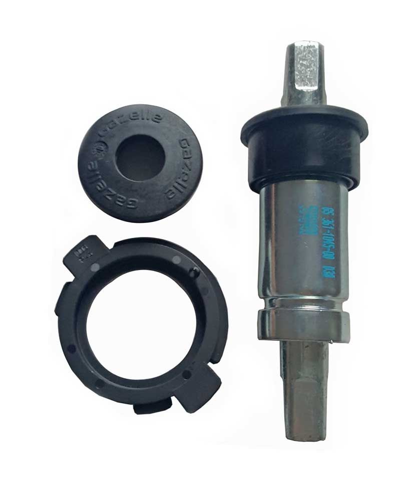 Axe de boîtier de pédalier Gazelle 38mm m support de garde-chaîne 133mm