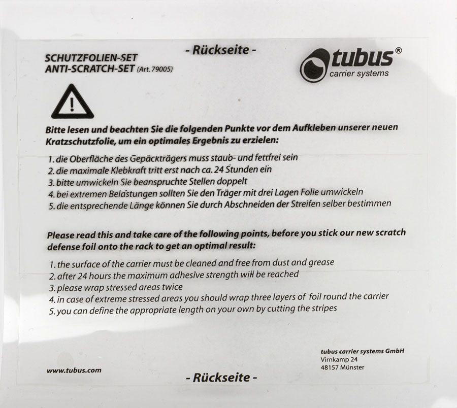 Tubus anp dragd bescherm sticker