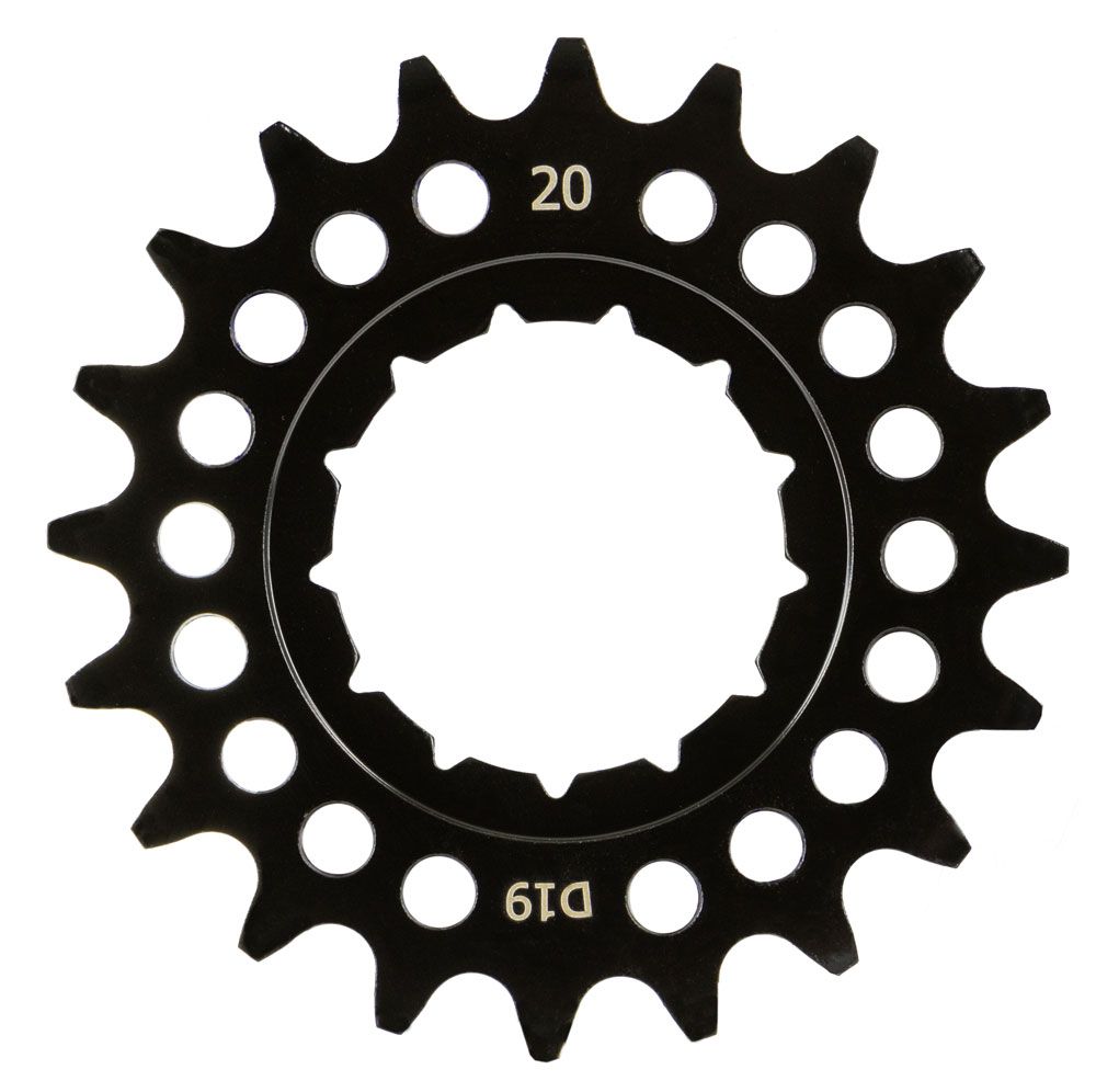 KMC tandwiel Rohloff breed 20T achter zwart