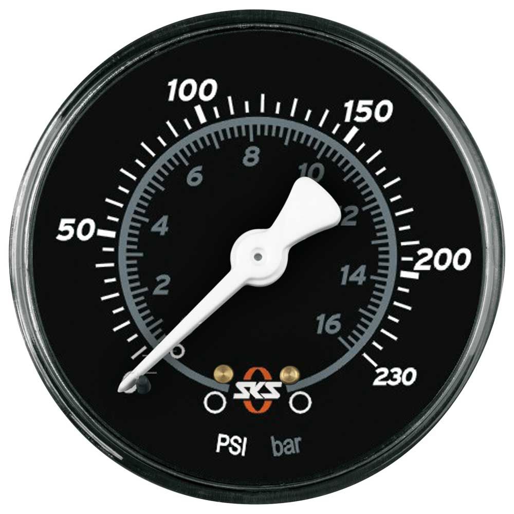 Sks pompd manometer 63mm 230 psi zw