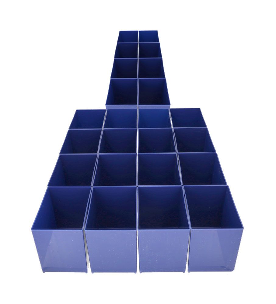 Raaco magad bakje a6-1 blauw 133x109x157 ds a 24