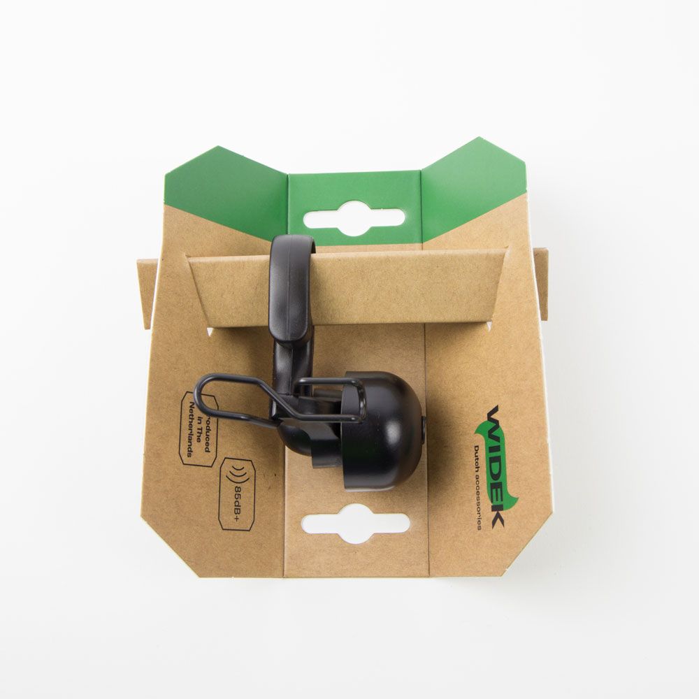 Qibbel widek bel paperclip e-bike geheel zwart op kaart