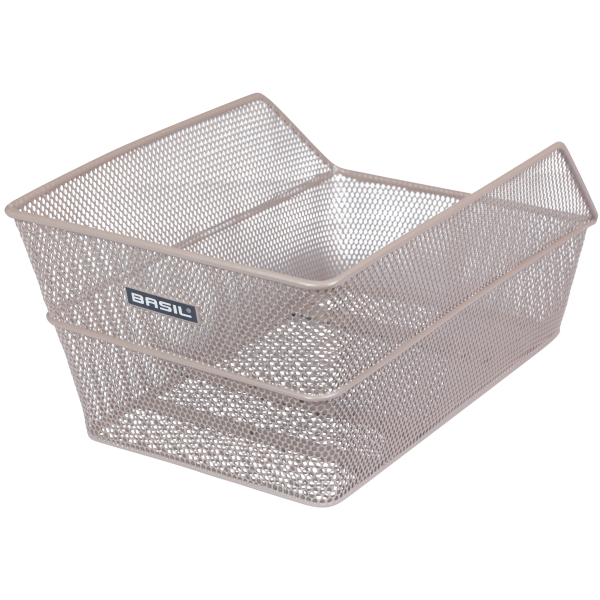 Basil fietsmand cento achtermand 24 x 38,5 x 11 cm - nude metallic