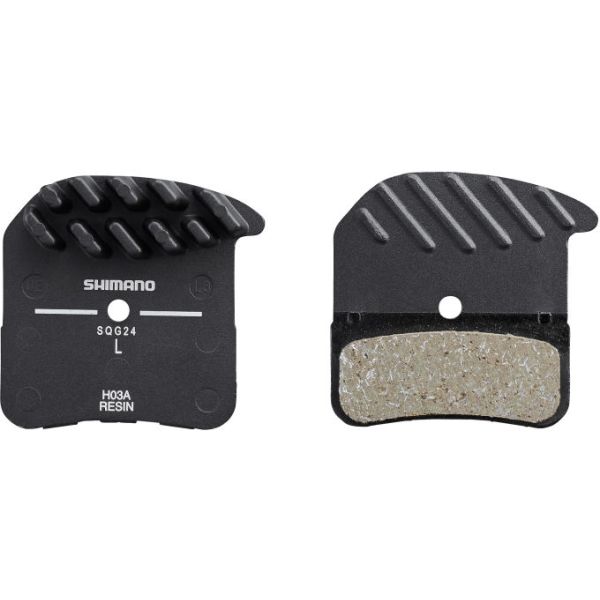 Shimano schijfremblokset h03c resin met koelvinnen