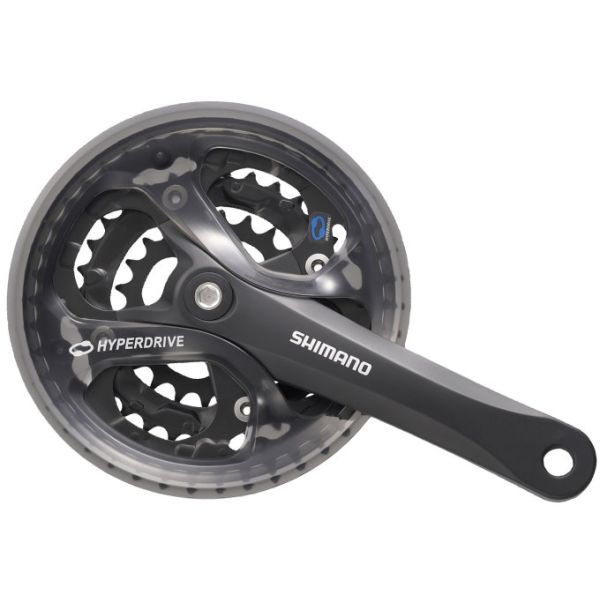 Shimano crankstel 7 8 speed acera fc-m361 - 175 48 x 38 x 28t met kettingscherm - zwart