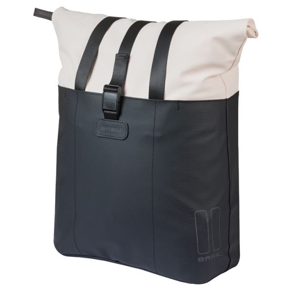 Basil b.v. fietsshopper basil vive mik 15-20l 11 x 29 x 34 cm - zwart wit
