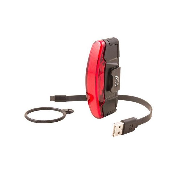 Spanninga achterlicht arco xb flash usb-c oplaadbaar