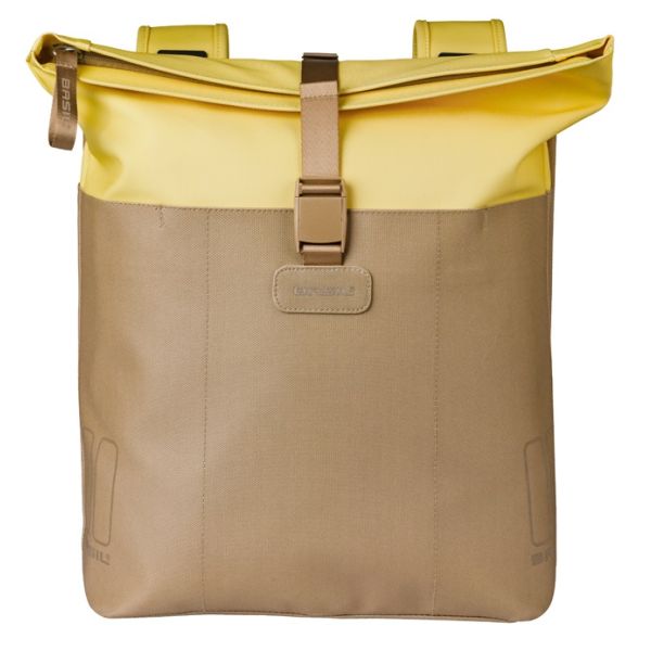 Basil b.v. dubbele fietstas basil vive 28-35l 14 x 30 x 38 cm - zand geel