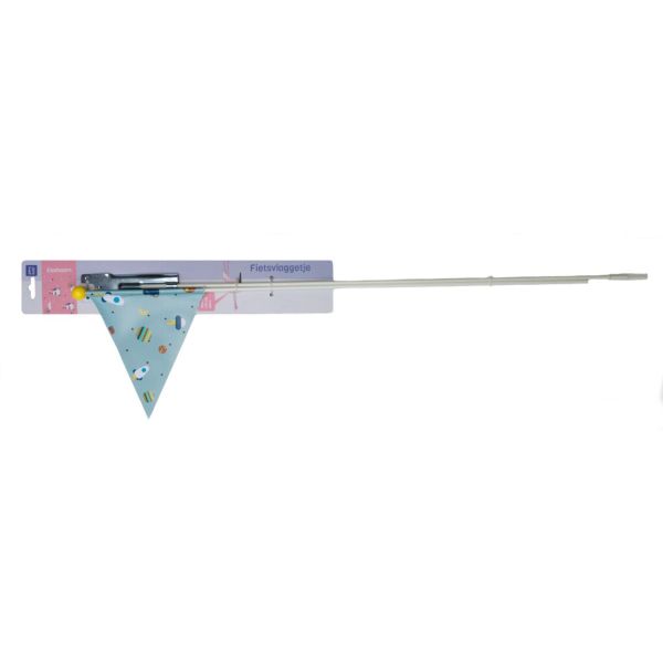 Beveiligingsvlag Pexkids Rocket Blue met raketafdruk