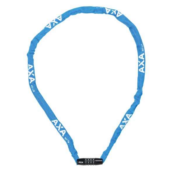 Axa slotketting rigid 120cm codeslot blauw (kaart)
