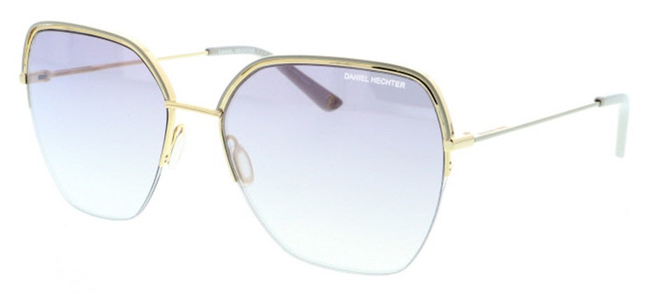 zonnebril DHS194 dames RVS rond cat. 3 grijs goud