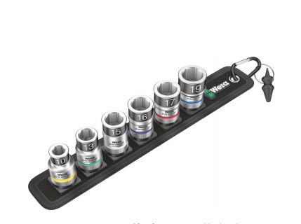 Wera belt c 1 zyklop doppenset, 1 2 dopsleutel (zwart, 7-delig, met vasthoudfunctie)