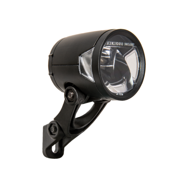 Koplamp Herrmans H-Black MR8 dynamo - aan uit functie -met houder - 180 lumen