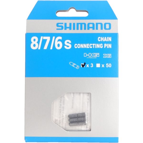 Shimano HG IG 6 7 8 Kettingpen 3 stuks - zwart