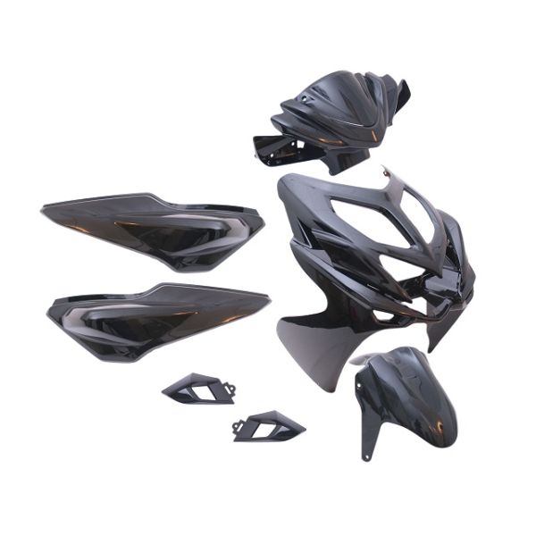 Edge ter plaatse 9-delig yamaha aerox-r vanaf bouwjaar 2014 - metallic zwart