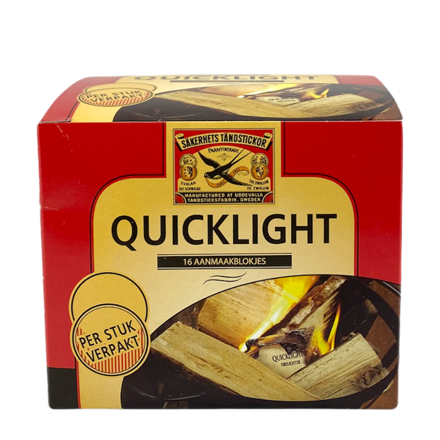 De zwaluw quicklight aanmaakblokjes 16 stuks