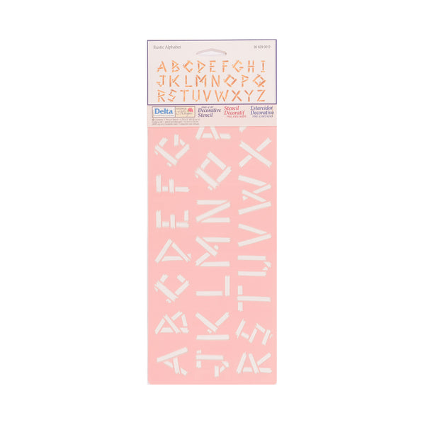 Delta • stencil rustic alphabet