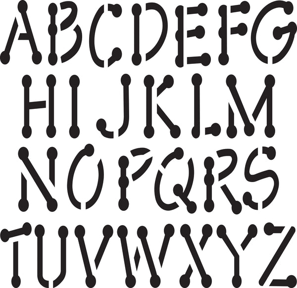 Delta • stencil mania x1 alphabet 9cm.