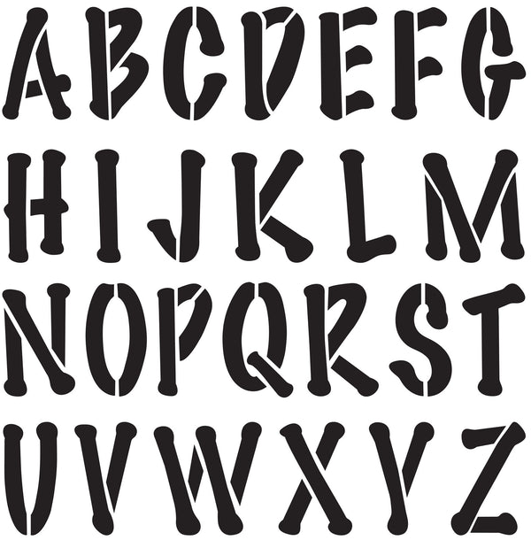 Delta • stencil mania x1 poster alphabet 9cm.