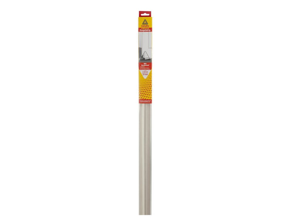 Deltafix dorpelstrip - zelfklevend - kunststof - wit