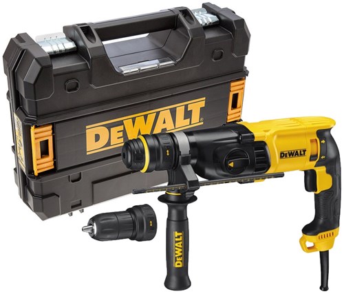 Dewalt d25134k 26mm sds+ combihamer met snelwisselboorkop | 800w 2.8j - d25134k-qs