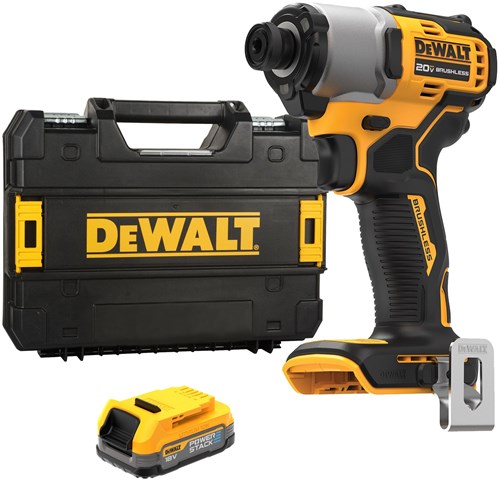 Dewalt dcf840e1t accu slagschroevendraaier | 1 4 | 18v xr powerstack | in tstak - dcf840e1t-xj