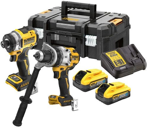 Dewalt dck2200h2t-qw | xr accu combiset 18v dcd1007 + dcf860 in tstak (2x 5.0ah powerstack accu + lader) - dck2200h2t-qw