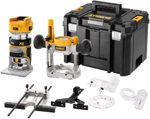 Dewalt dcw604nt | accu bovenfrees kantenfrees | 18v | zonder accu's en lader - dcw604nt-xj