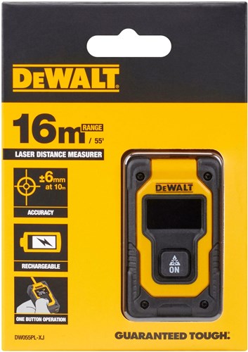 Dewalt dw055pl | pocket laser afstandsmeter |16 mtr. - dw055pl-xj