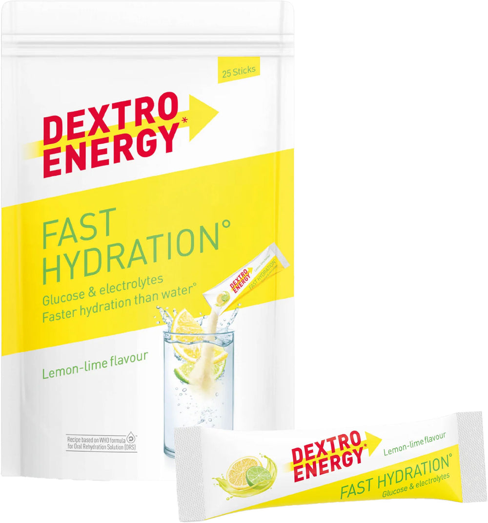 Dextro energy fast hydration 25x14,5g | lemon-lime