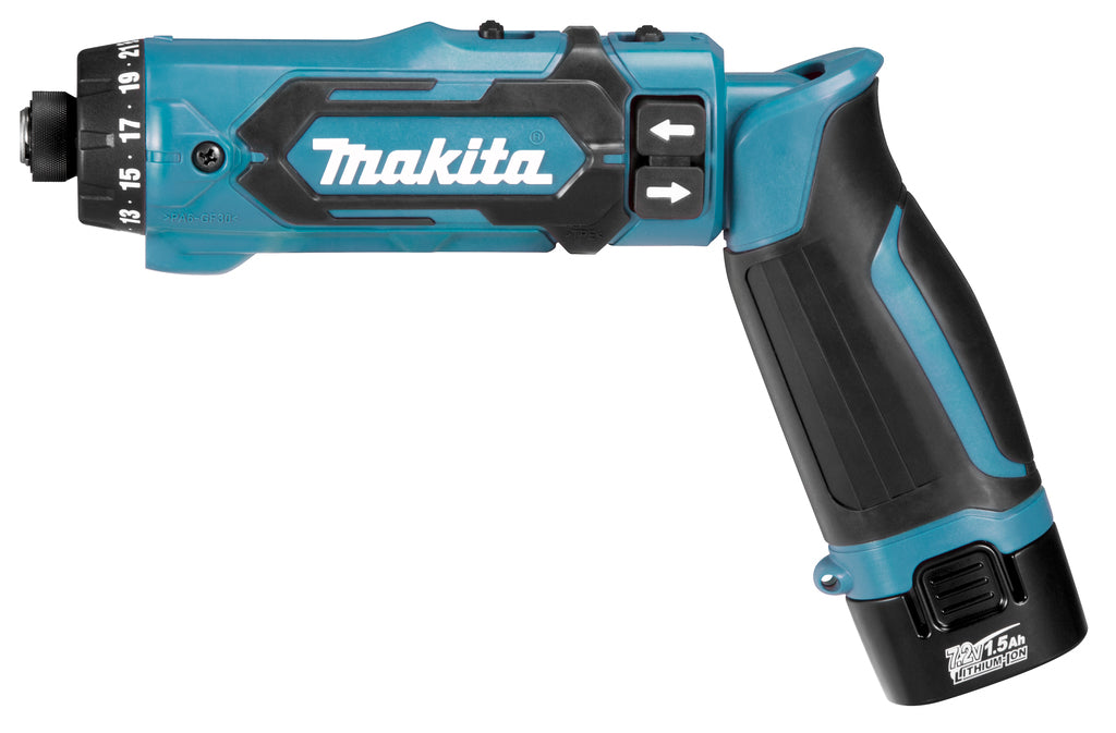 Makita df012dse 7,2v boor- schroefmachine 1,5 ah accu (2 st), lader, koffer - df012dse